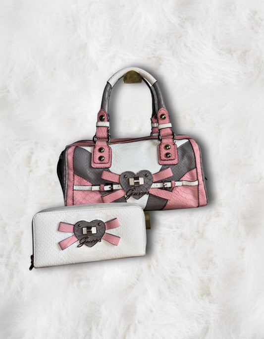 Guess Paradise Patch Barrel Bag & Wallet
