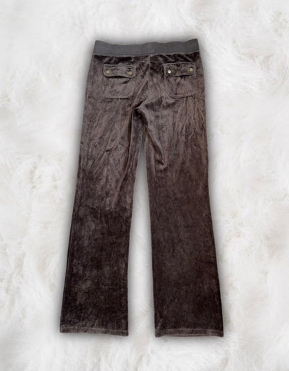 Juicy Couture Brown Velour 2 Piece Tracksuit
