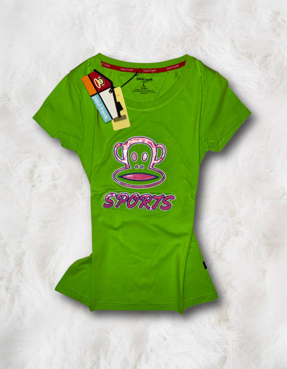 Paul Frank Lime x Pink T-Shirt (Large)