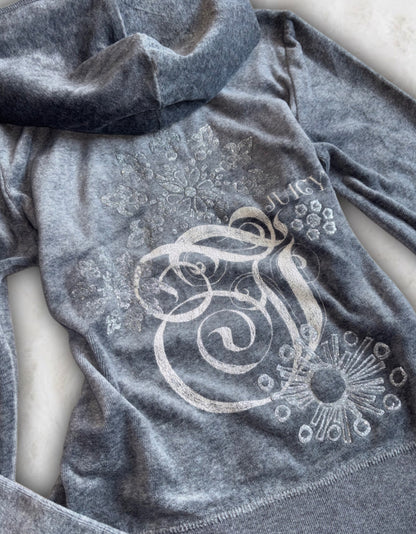 Juicy Couture Grey Velour 2 Piece Tracksuit