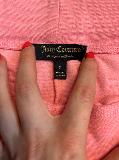 Juicy Couture Coral Pink Terry Cloth 2 Piece Short Tracksuit