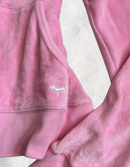 Victoria’s Secret PINK Baby Pink 2 Piece Velour Tracksuit