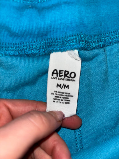 Aeropostale Aquamarine Blue Velour Pants
