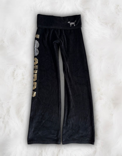 Victoria’s Secret PINK Rare College NFL Fold-over Velour Flares
