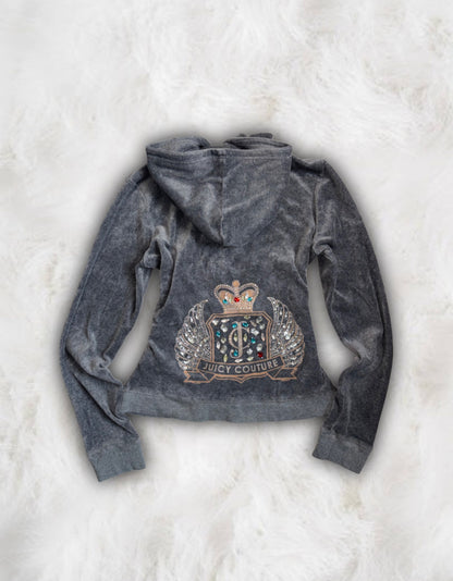 Juicy Couture Grey Velour 2 Piece Tracksuit