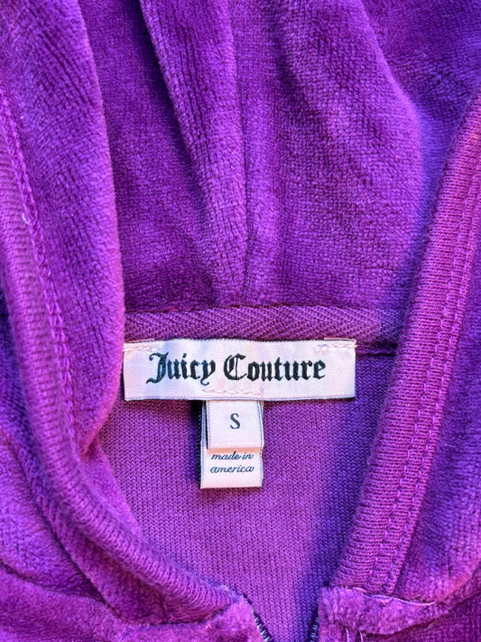 Juicy Couture Purple “Kiss Moi Juicy” Velour 2 Piece Tracksuit