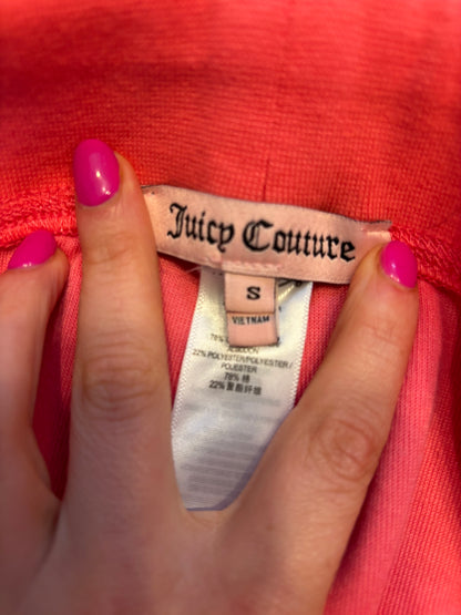 Juicy Couture Deadstock Coral Pink Velour 2 Piece Tracksuit