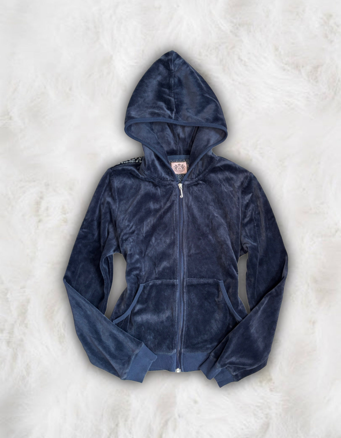 Juicy Couture Navy Velour 2 Piece Tracksuit