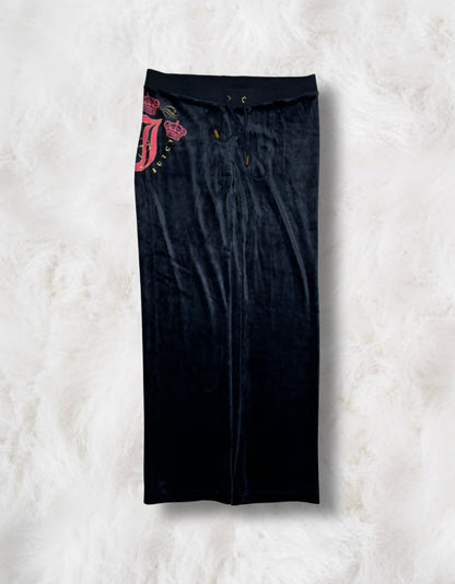 Juicy Couture Navy Velour “Peace & Love” 2 Piece Tracksuit