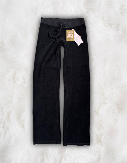 Juicy Couture Deadstock Black Velour 2 Piece Tracksuit