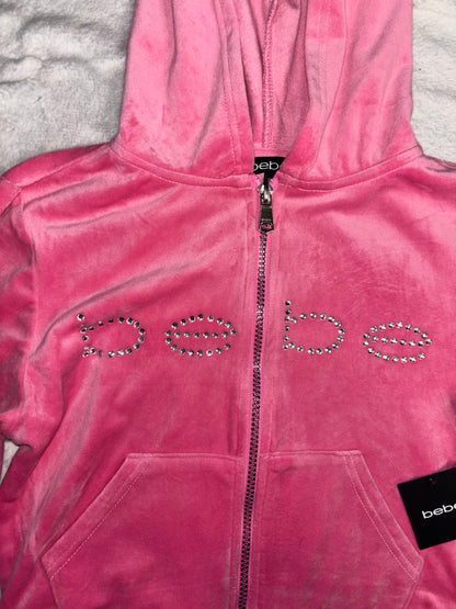 Bebe Brand New Barbie Pink Diamanté Tracksuit (Small)