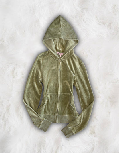 Juicy Couture Sage Green Velour 2 Piece Tracksuit
