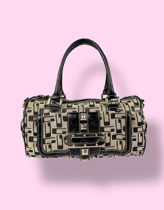 Guess Vintage Monogram Barrel Bag
