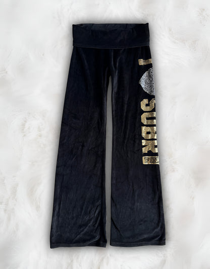 Victoria’s Secret PINK Rare College NFL Fold-over Velour Flares