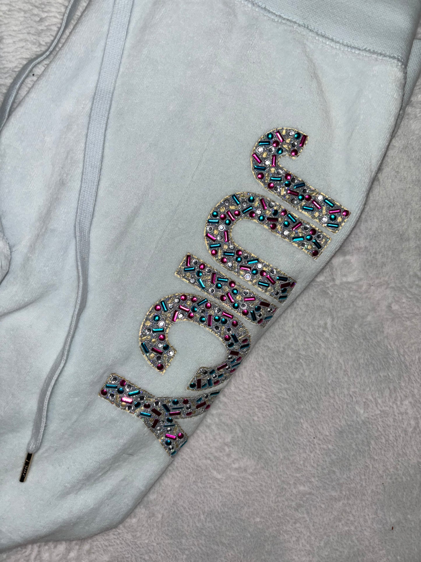 Juicy Couture Baby Blue Velour 2 Piece Tracksuit