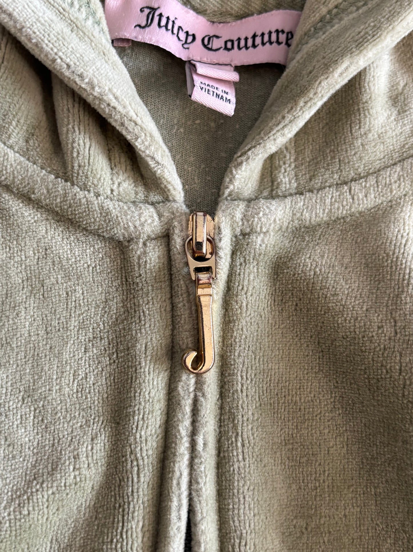 Juicy Couture Sage Green Velour 2 Piece Tracksuit