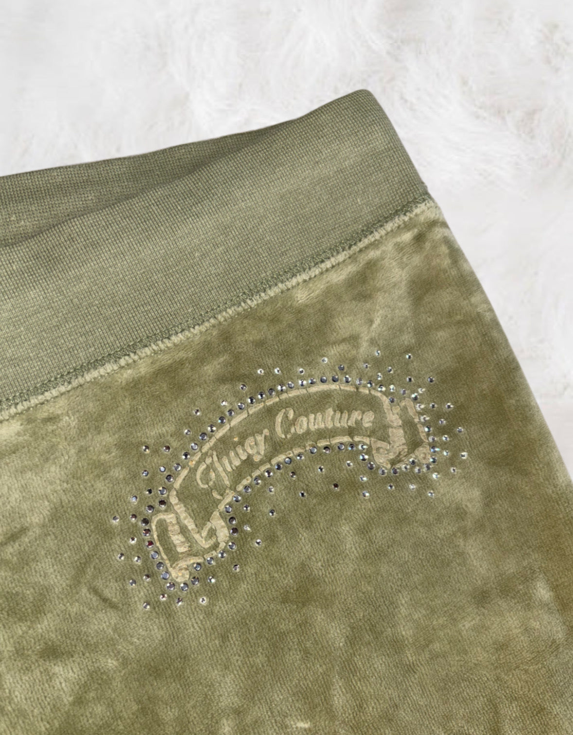Juicy Couture Sage Green Velour 2 Piece Tracksuit