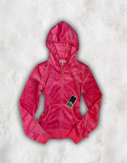 Juicy Couture Deadstock Coral Pink Velour 2 Piece Tracksuit