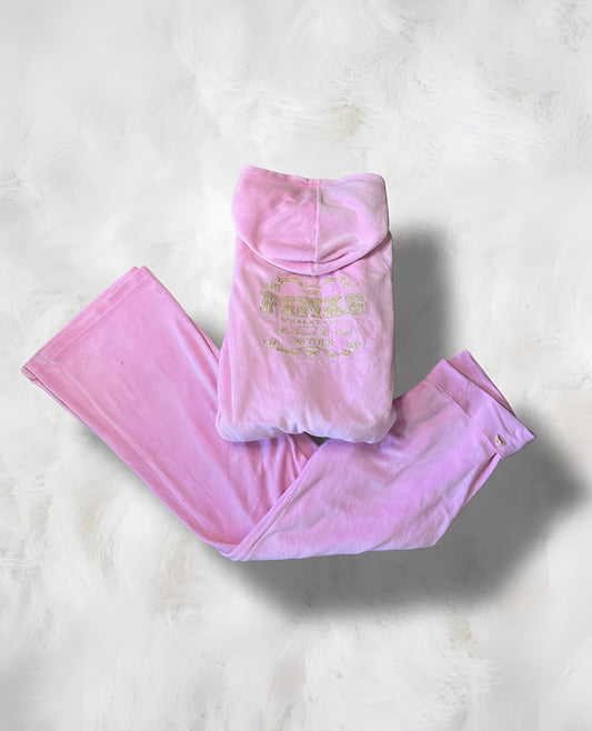 Victoria’s Secret PINK Baby Pink Velour 2006 2 Piece Tracksuit