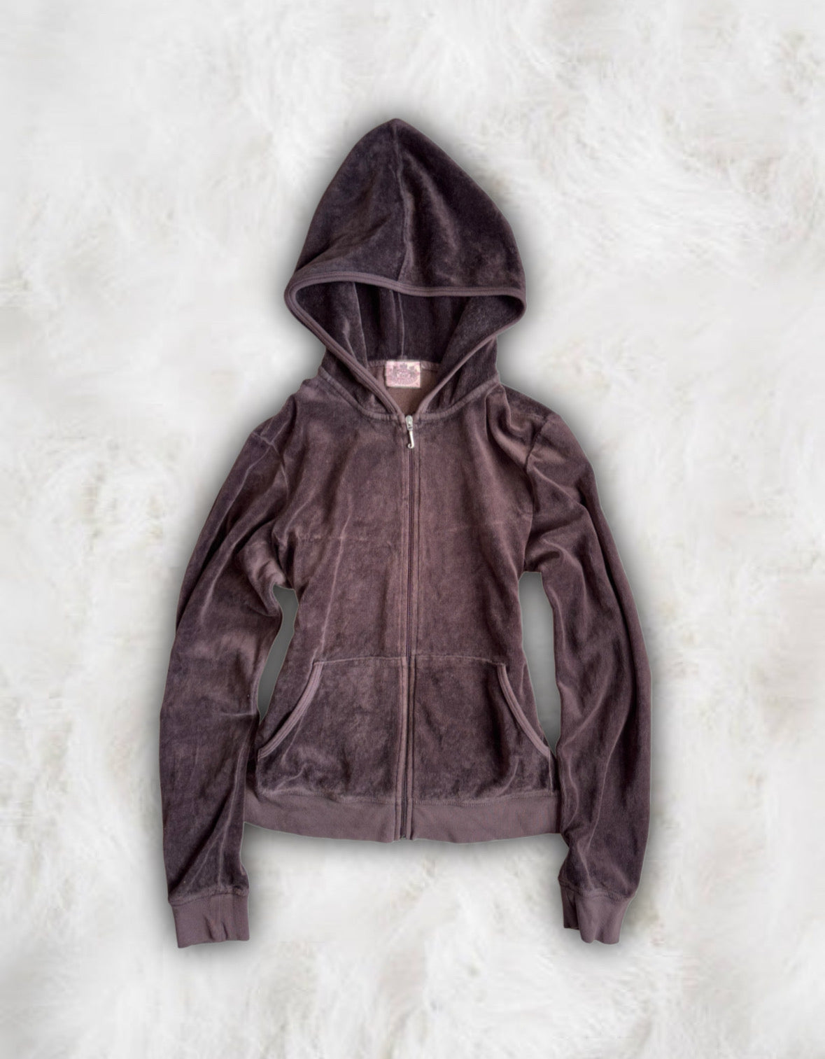 Juicy Couture Chocolate Brown Velour Hoodie