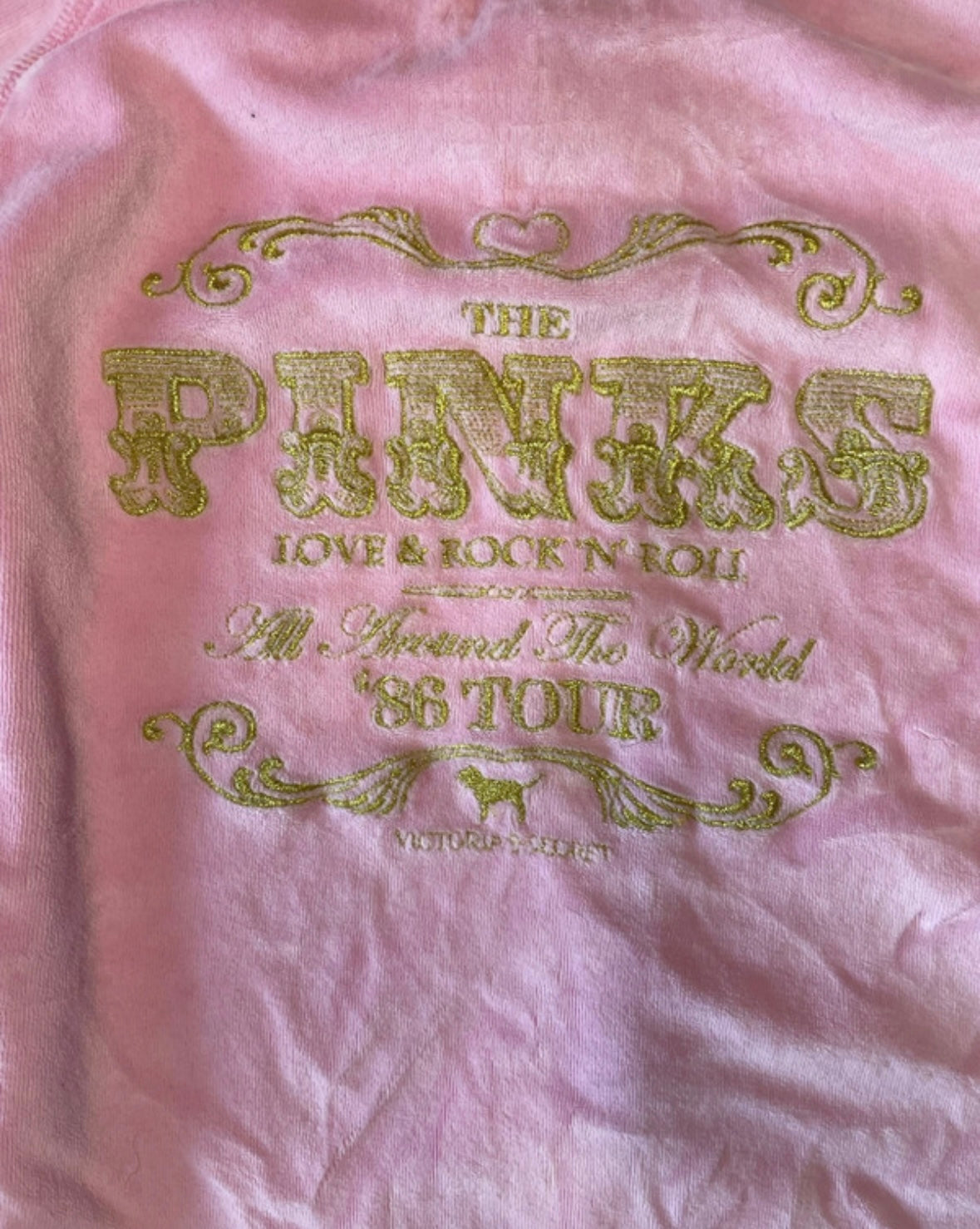 Victoria’s Secret PINK Baby Pink Velour 2006 2 Piece Tracksuit