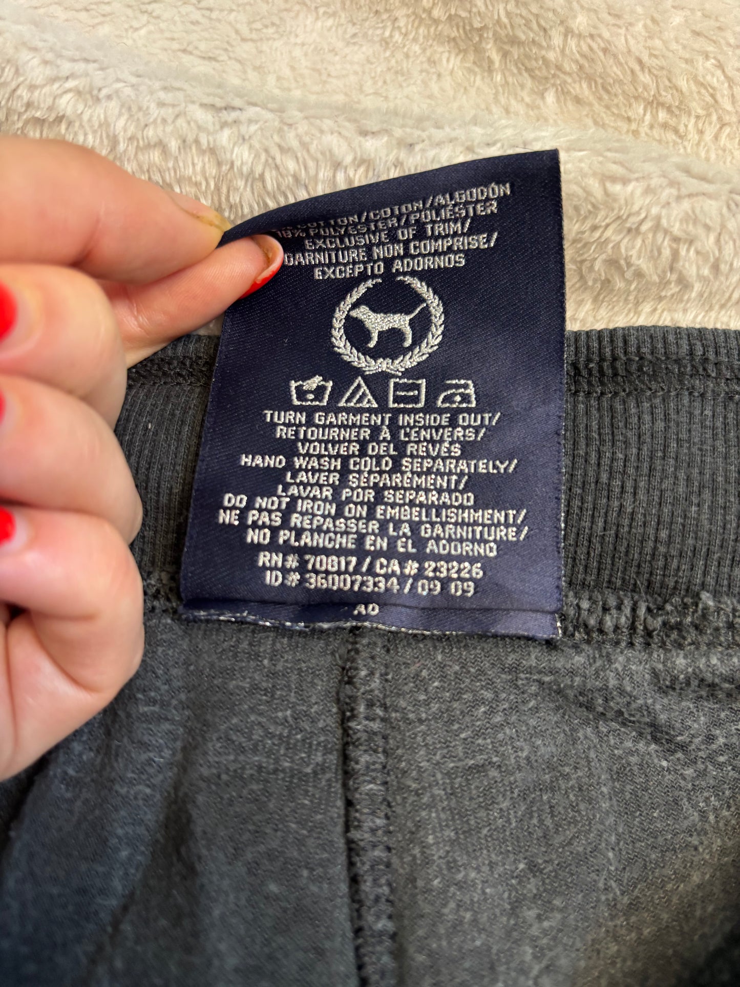 Victoria’s Secret PINK 2009 Charcoal Grey Velour 2 Piece Tracksuit