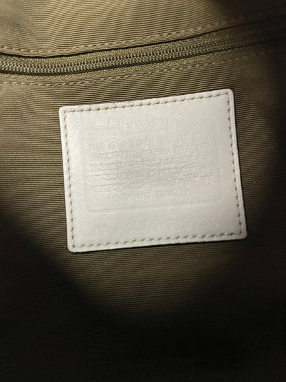 Coach 13739 Signature Soho Bag In Monogram Print, White Leather Accents