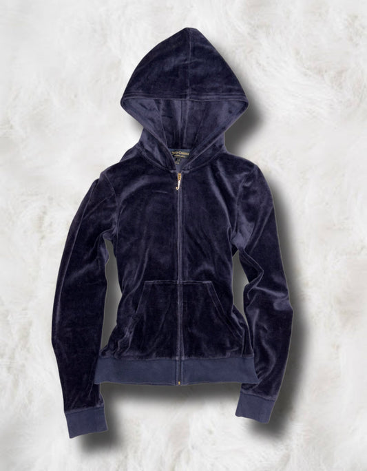 Juicy Couture Navy Velour 2 Piece Tracksuit