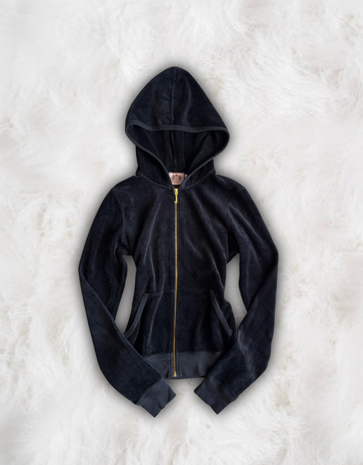 Juicy Couture Rare Black Velour 2 Piece Tracksuit