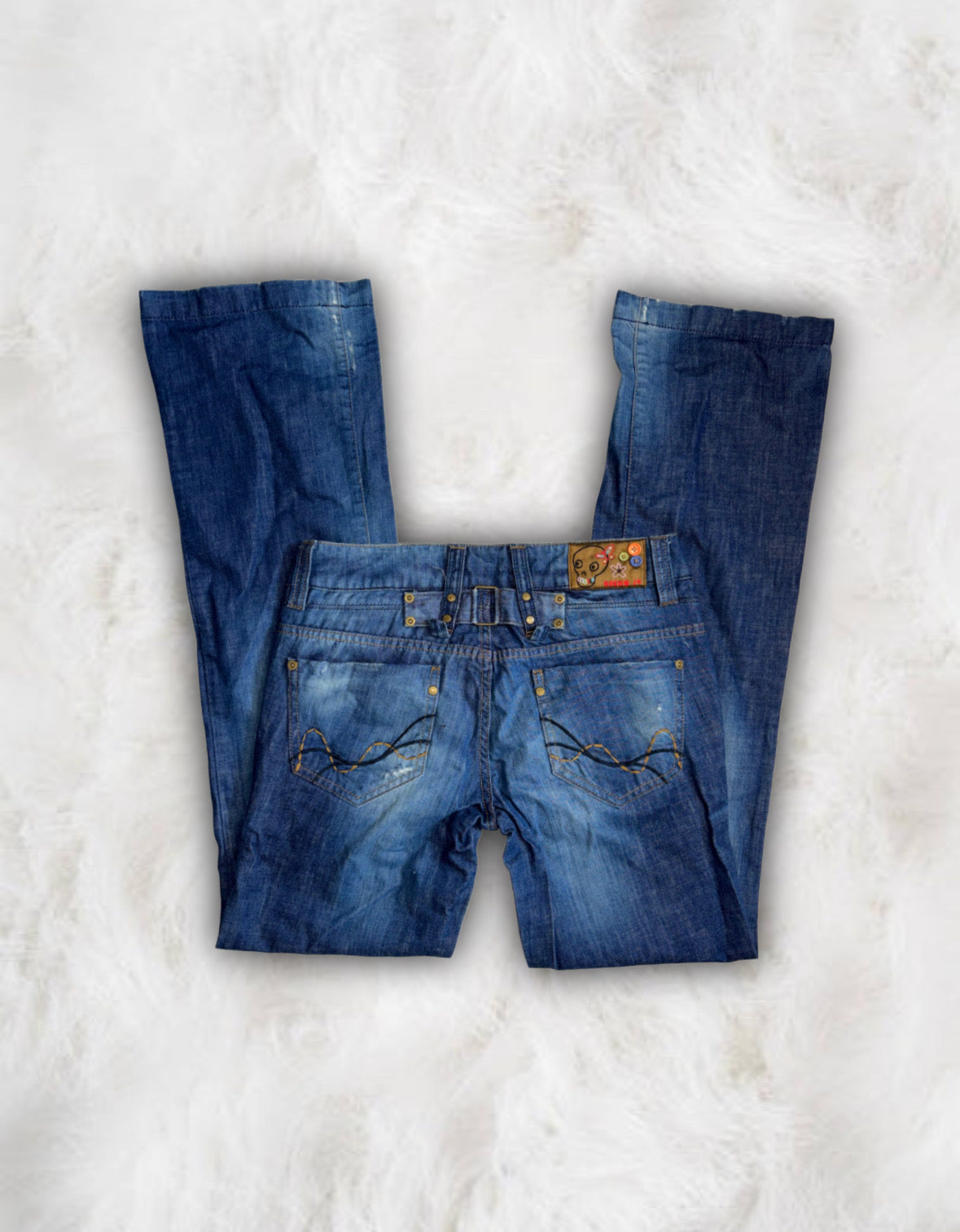 Sicko Nineteen y2k Super Low-Waisted Skater Jeans