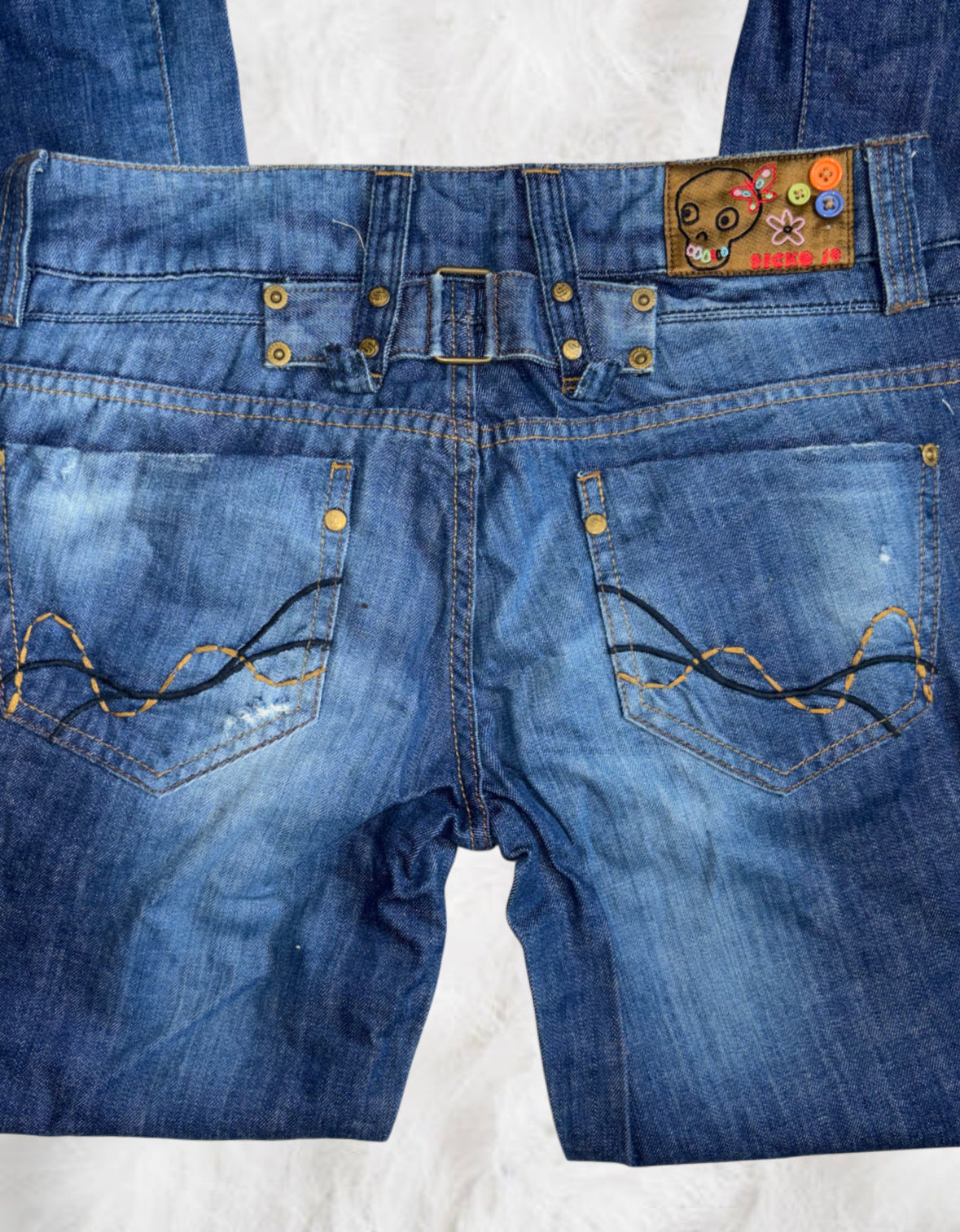 Sicko Nineteen y2k Super Low-Waisted Skater Jeans