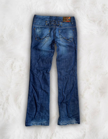 Sicko Nineteen y2k Super Low-Waisted Skater Jeans