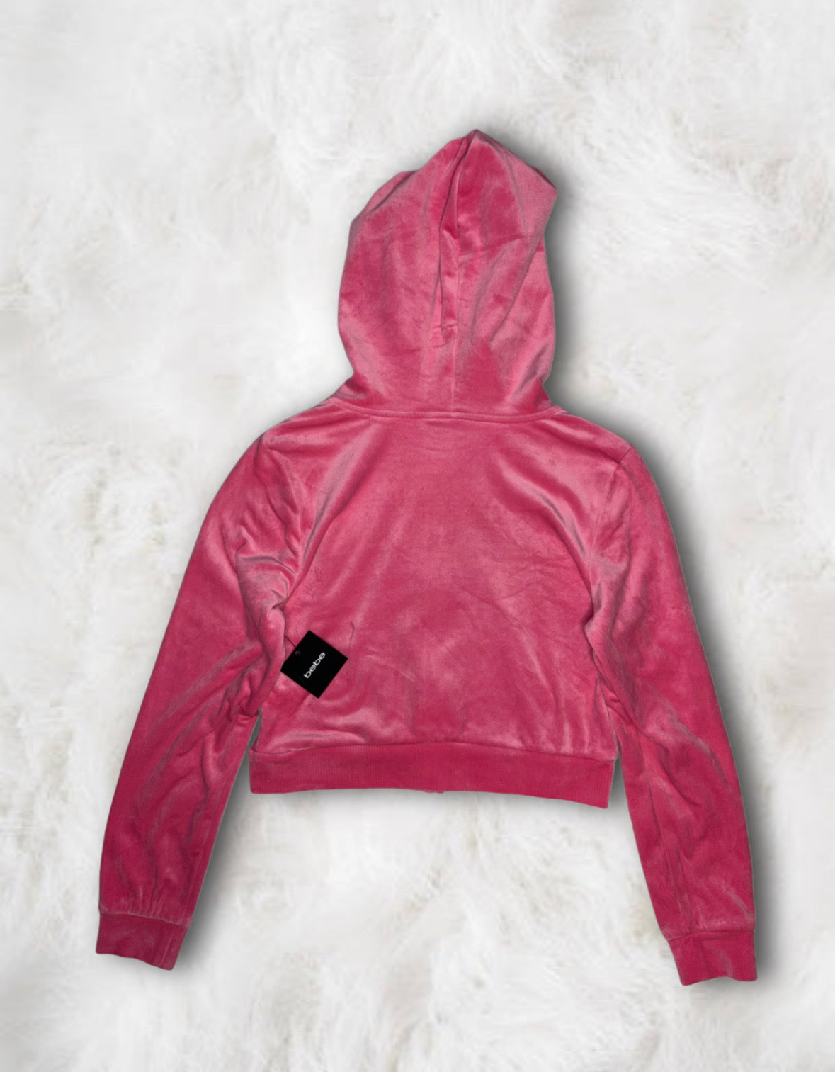 Bebe Brand New Barbie Pink Diamanté Tracksuit (Medium) - Rhinestone Missing