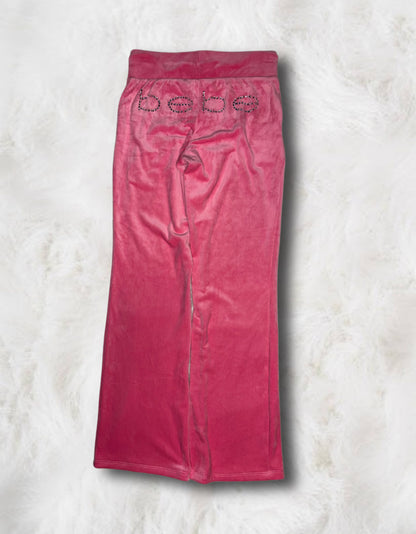 Bebe Brand New Barbie Pink Diamanté Tracksuit (Medium)