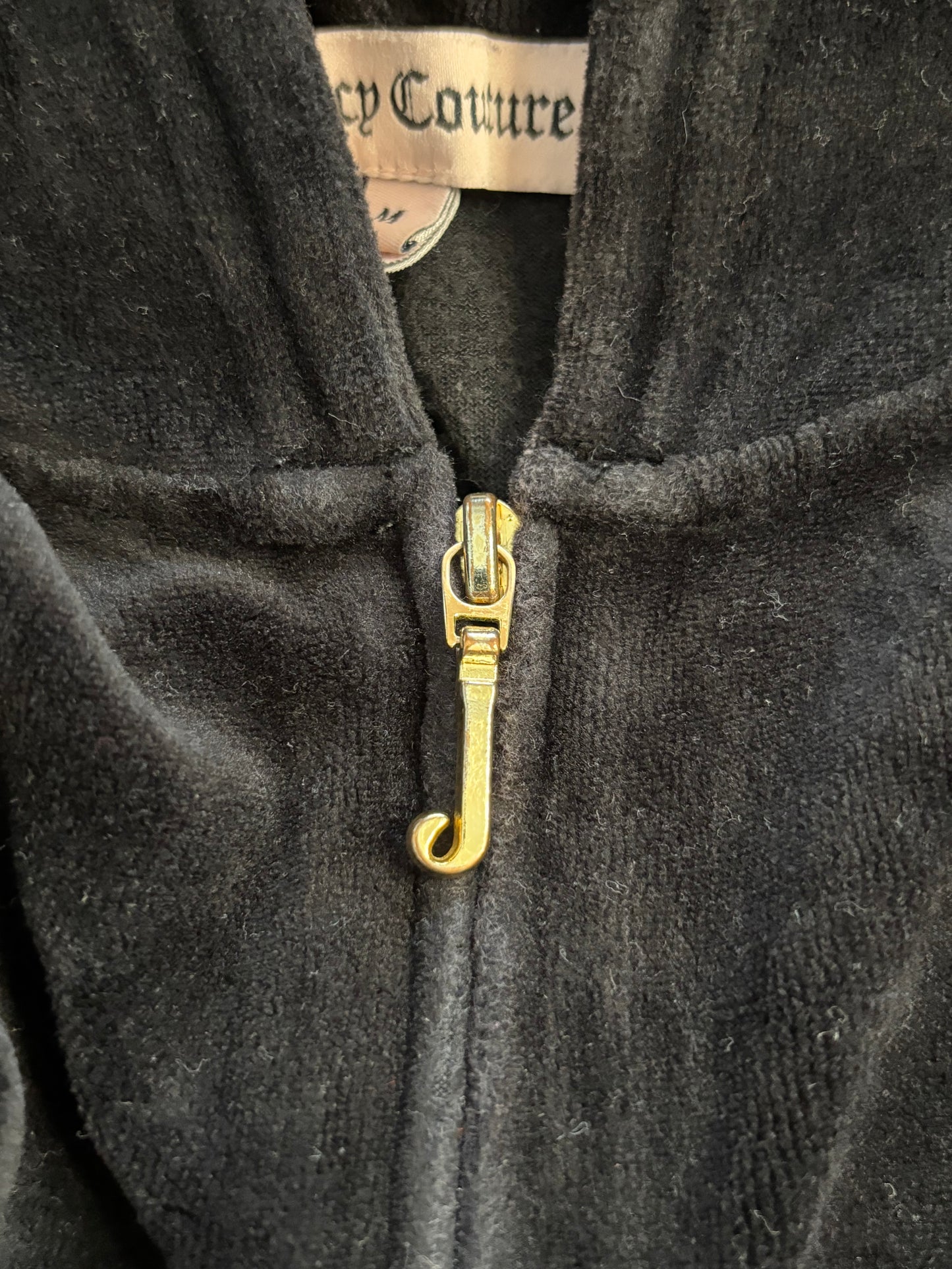 Juicy Couture Black Velour 2 Piece Tracksuit