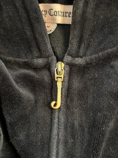 Juicy Couture Black Velour 2 Piece Tracksuit
