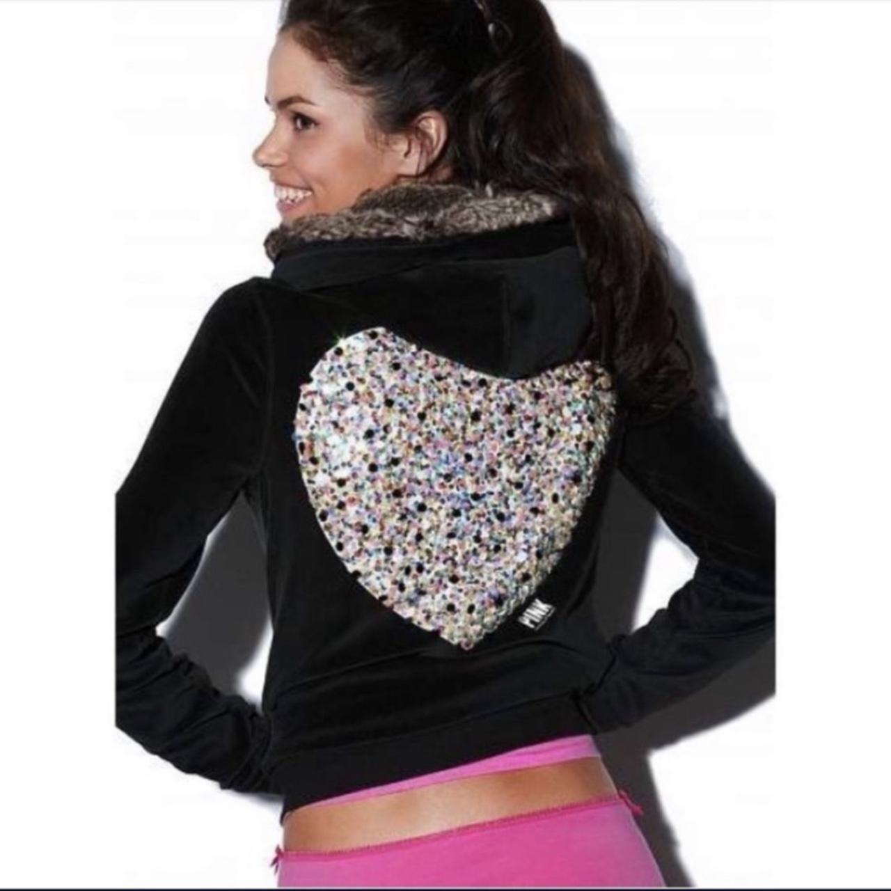 Victoria’s Secret PINK 2009 Charcoal Grey Velour 2 Piece Tracksuit